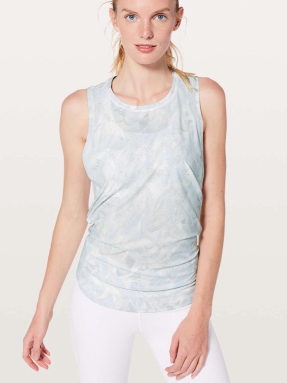 Lululemon Ace Tank Jasmine White Multi / White - Picture 2 of 8
